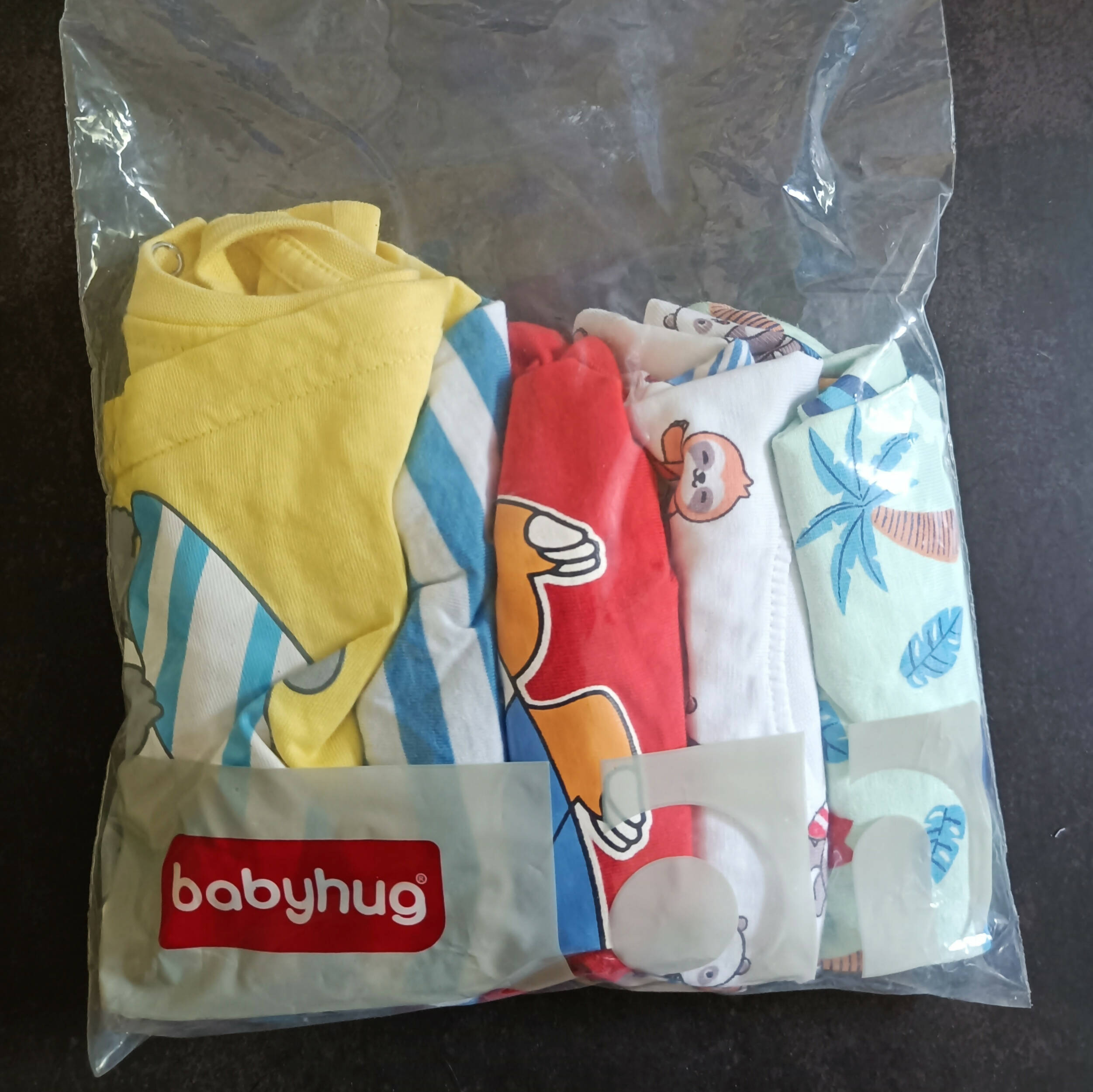 BABYHUG cotton half sleeves T-shirts - pack of 5 – PyaraBaby