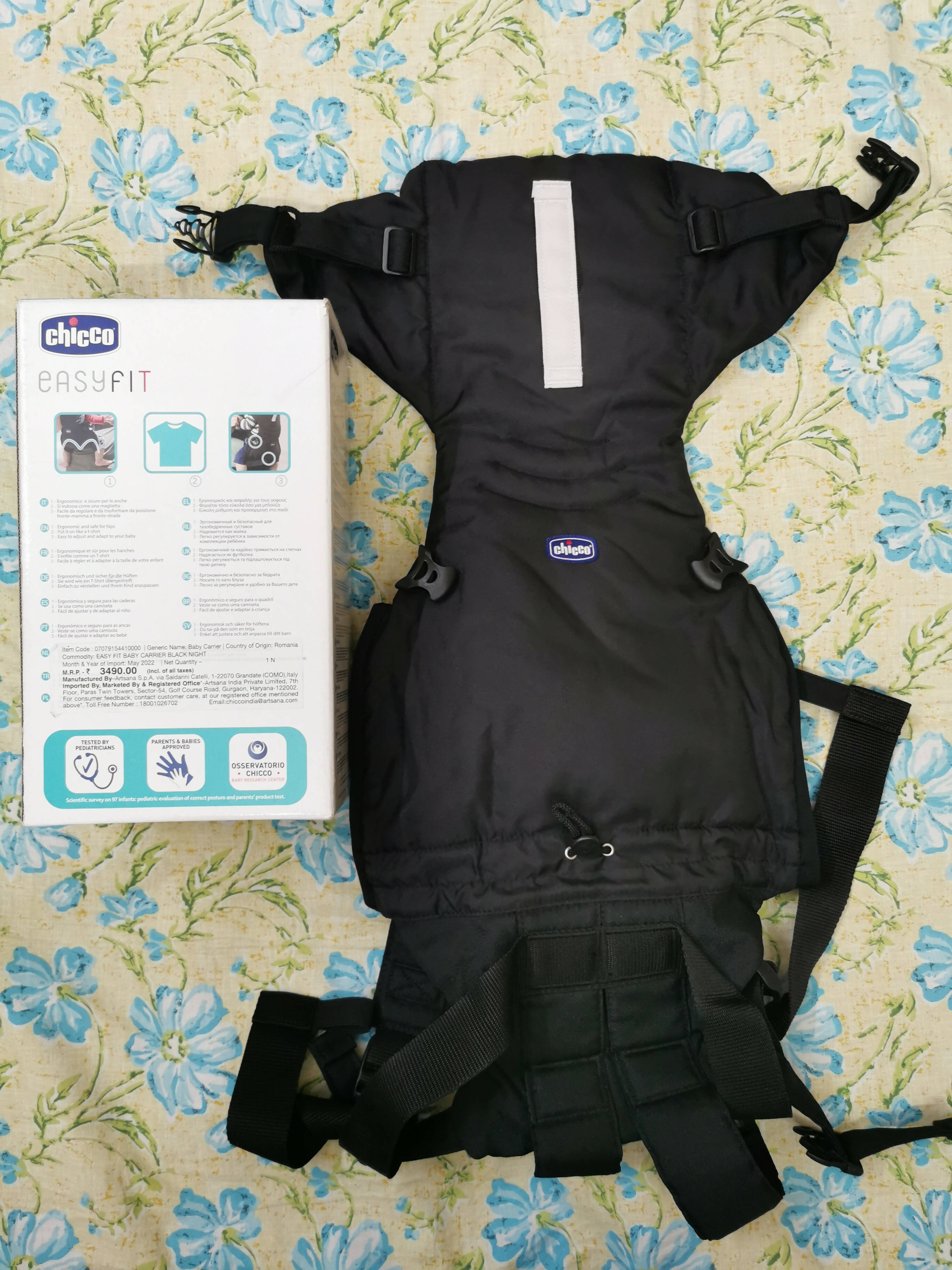 Chicco Easy Fit 3 Way Baby Carrier - Black Night