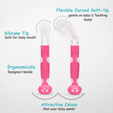 ADORE Flexi Silicone Feeding Spoon Set- Pack of 2 - PyaraBaby