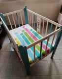 MOTHERCARE Wooden Crib - Model 2021, Dimensions: L - 45" x B - 28" x H - 36" when open - PyaraBaby