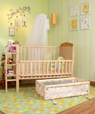 BABYHUG Lily Wooden Cot, Dimensions: 149×64×104 cm