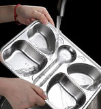 Eatza - Butterfly! The Stainless Steel Feeding Plate with 4 Compartments