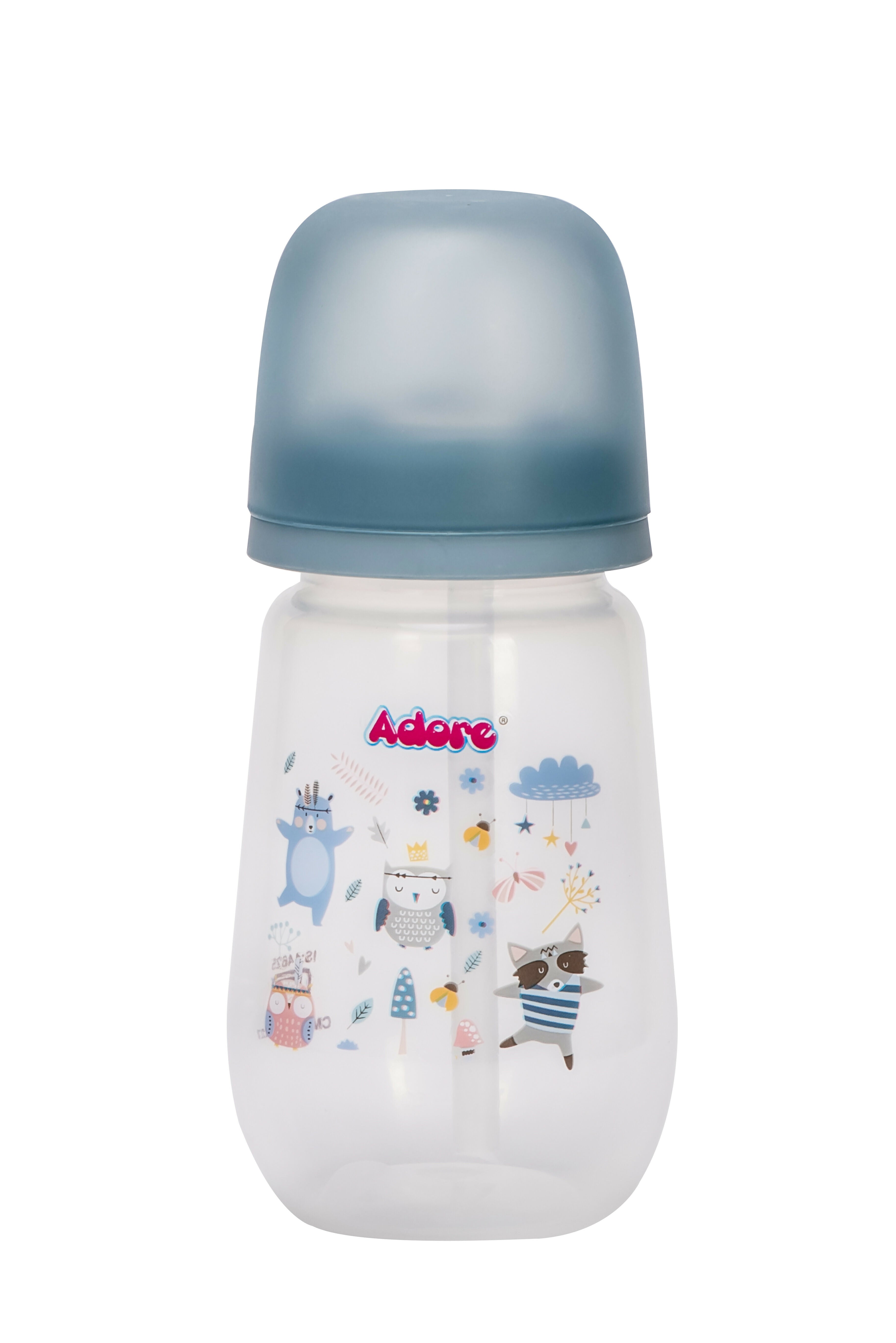 ADORE Zeta Wideneck Straw Sipper- Spill Proof- 250ml - PyaraBaby