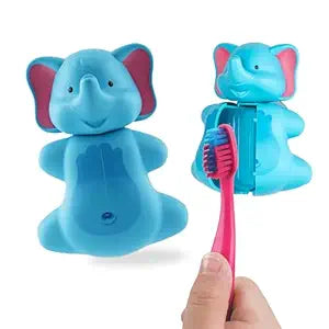 Flipper Toothbrush Cover & Toothbrush Flp Fun Animal Combo Pack / Elephant