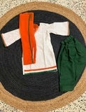 Kurti, Pant and Dupatta Set for Girls in the National Flag- Tricolour independence day dress Colour