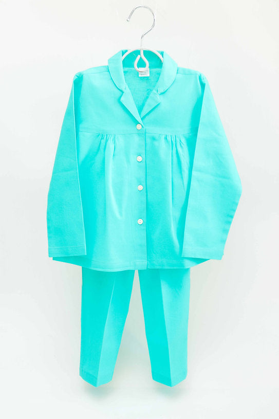 Discover the 100% cotton blue night suit for girls, offering softness and breathability for comfortable nights with a stylish touch.