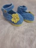 Crochet baby booties