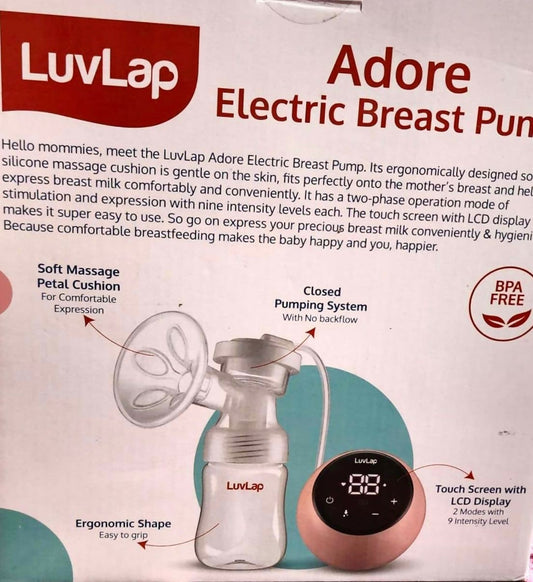  Make breastfeeding more convenient with the LuvLap Single Electric Breast Pump—gentle, efficient, and perfect for moms on the move!