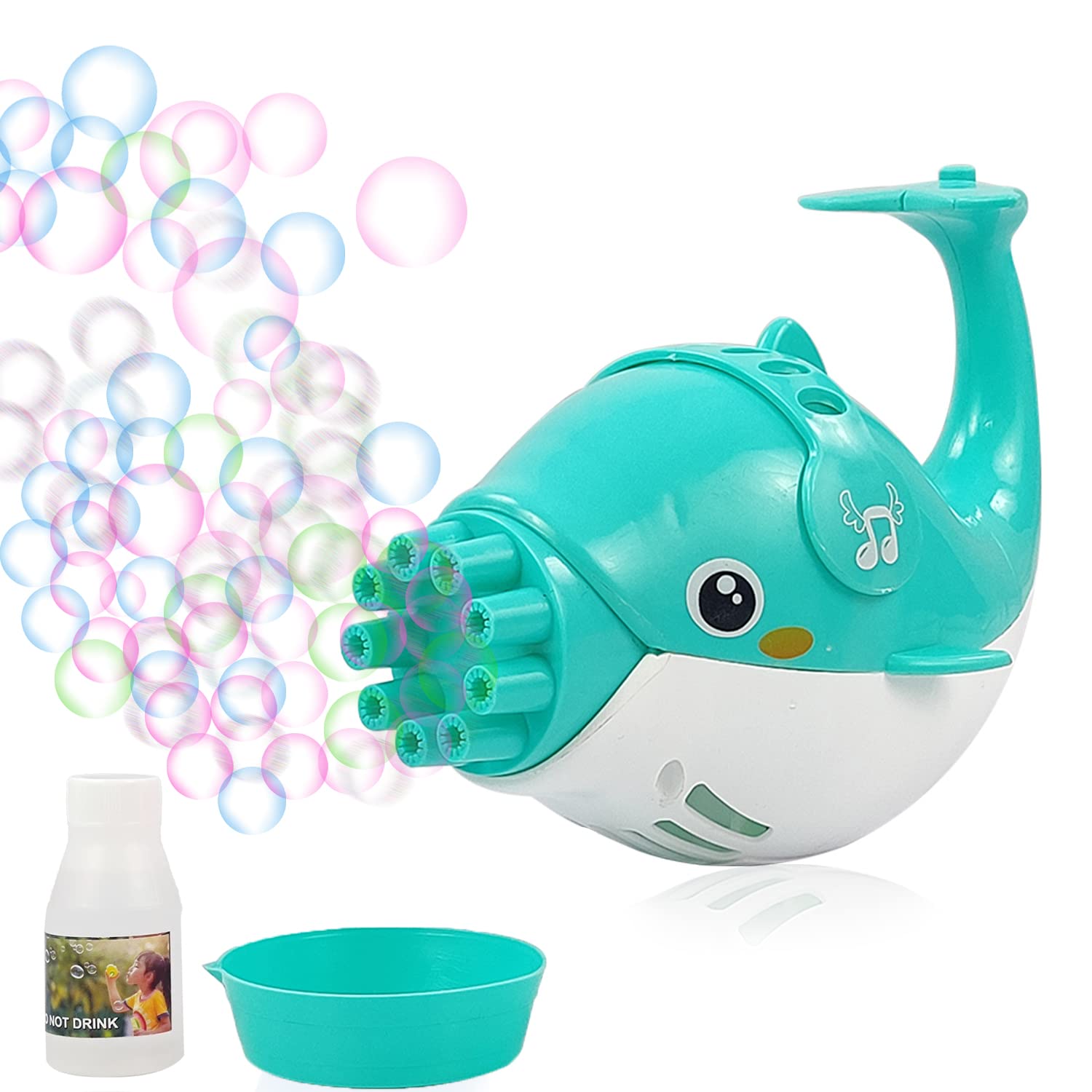 Dolphine Gatling Bubble Gun Blower for Kids-Blue