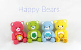 Crochet bear soft toy set