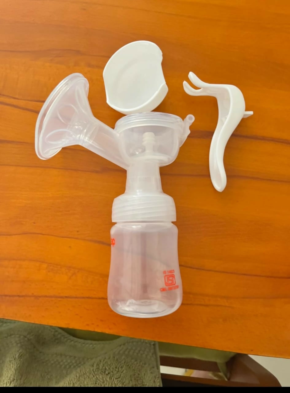 Comfort in Every Pump – LUVLAP Manual Breast Pump for On-the-Go Moms!