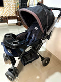 Experience ultimate comfort and safety with the LUVLAP Galaxy Stroller/Pram – featuring multi-position reclining seat, sturdy wheels, and reversible handle for easy travel with your baby.