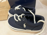 Premium Ralph Polo baby shoes from Europe with stylish design, breathable comfort, and non-slip soles for safety and elegance.