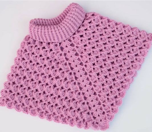 Crochet baby poncho