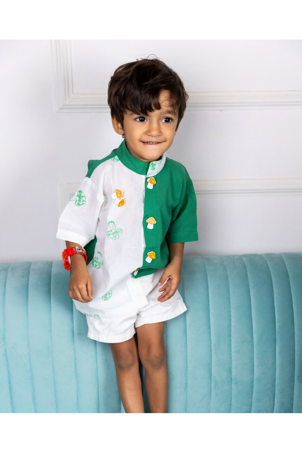 Woodland Mushroom - Boy's Shirt - PyaraBaby