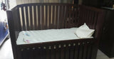 Customised Baby Cot walnut wood with storage, Dimensions: 29” x 49” × 40" inches