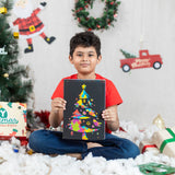 ILEARNNGROW Christmas Tree Stencil with Scratch Book - PyaraBaby