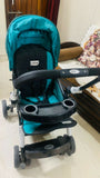 Experience ultimate comfort and convenience with the LUVLAP Stroller/Pram – featuring a reversible handle, adjustable canopy, and multiple reclining positions for your baby’s needs.