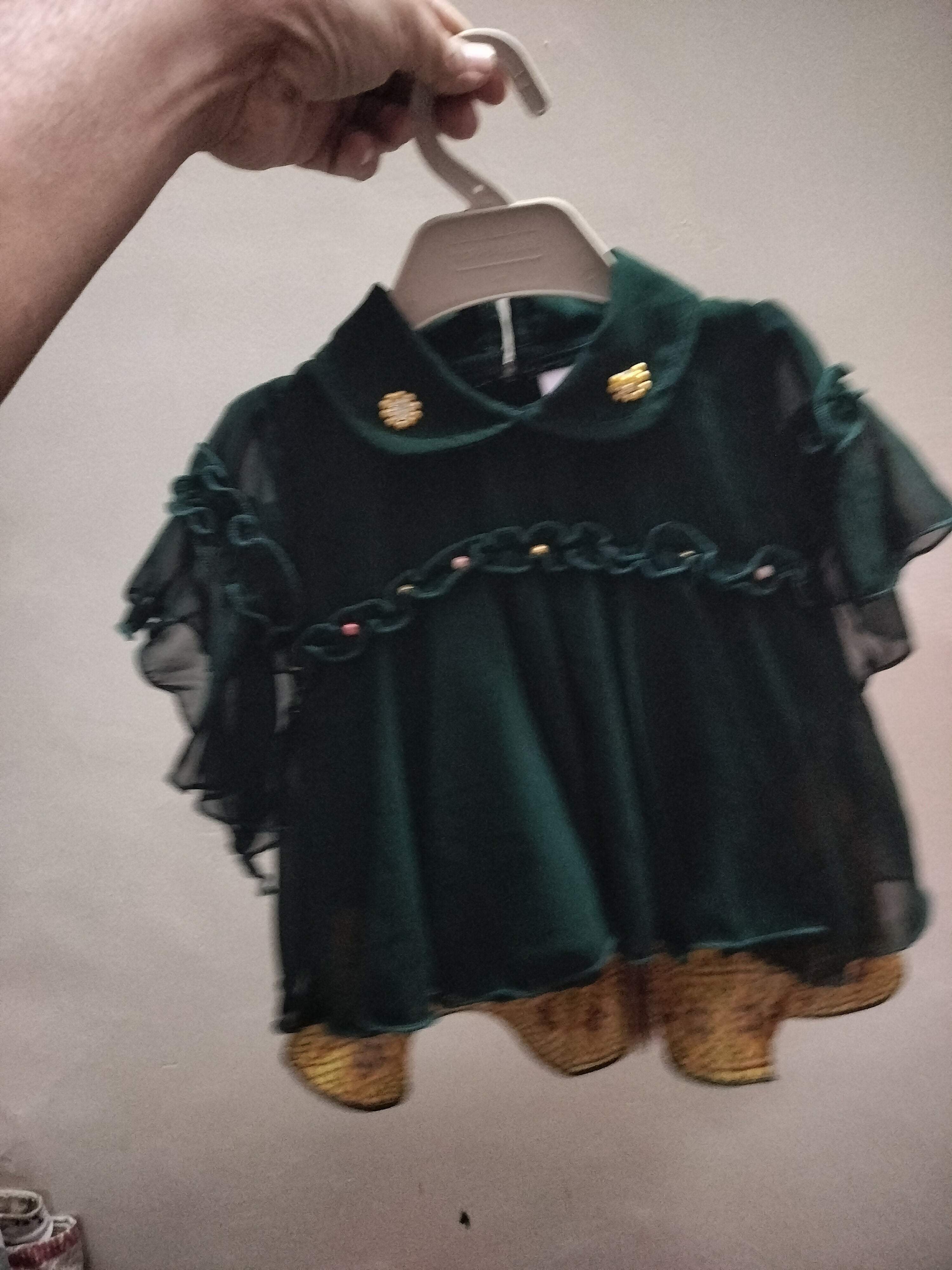 Green Skirt Top For Baby Girl