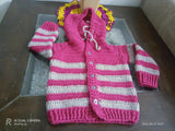 Crochet baby hoodies