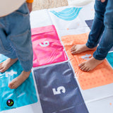 Introducing our vibrant and versatile Hopscotch Flex Play Mat, designed to ignite the imagination and keep kids active while learning the classic game of hopscotch