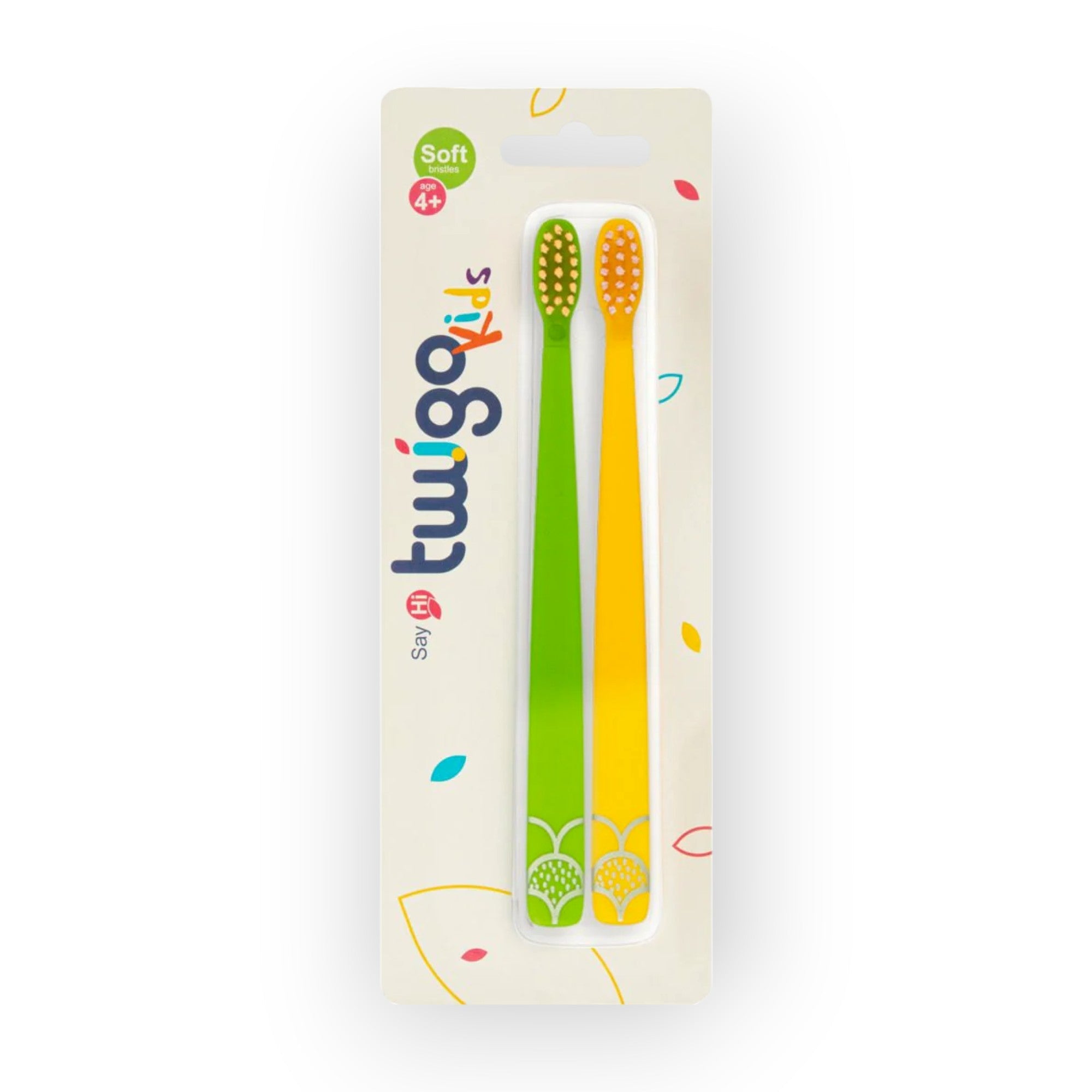 Shop the Flipper Toothbrush Flp Twigo Kids / Green &amp; Yellow â€“ 2Pcs at Baby Amore.