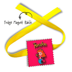 Shop now for the Fridge Magnet Rakhi for Kids, combining festive tradition with playful charm for a memorable Raksha Bandhan!