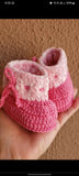 Crochet baby booties