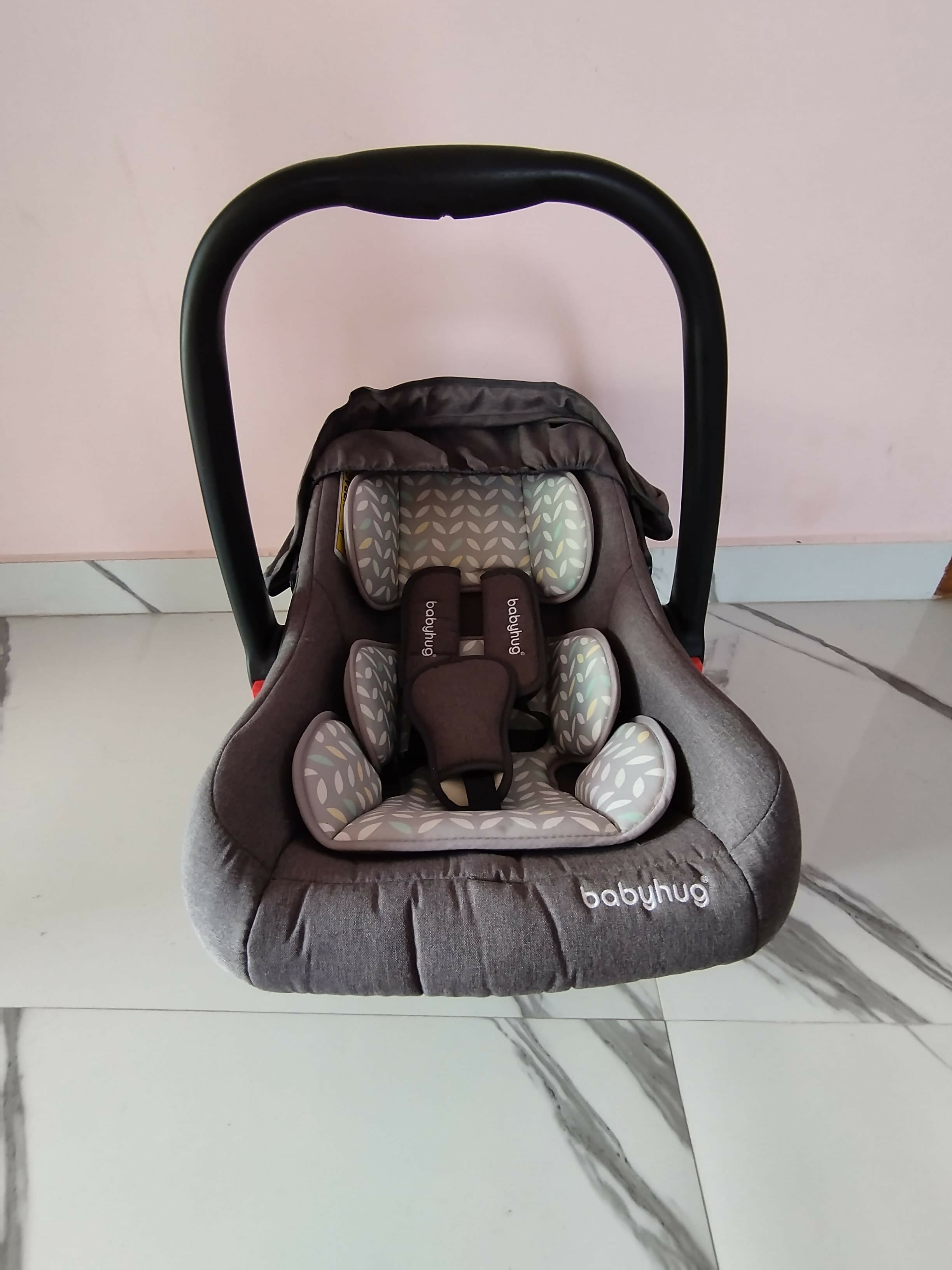 Keep your little one safe and comfortable on every trip with the BABYHUG Car Seat, featuring secure harnesses, cushioned fabric, and adjustable recline positions for all stages of growth.






