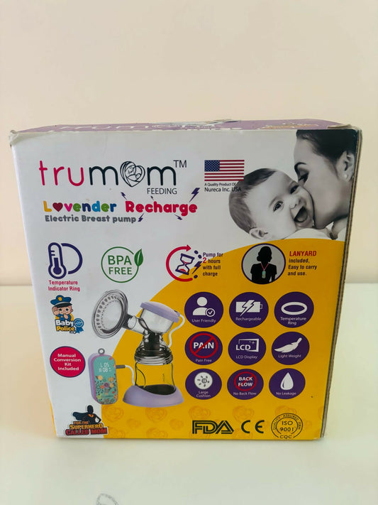 Comfortable, Efficient, and Gentle – Trumom Lavender Electric Breast Pump for Stress-Free Pumping!