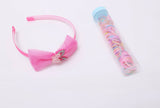 ilearnngrow Bow Hair Accessories Set - Pastel Pink