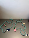 Beads and Woollen Work on Hangers for Baby Cradle/ Baby Jhula / Ghodiyu Dori or Lace with 5 Toy Charms - PyaraBaby