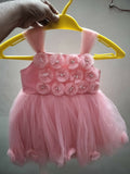 Pink Party Wear Frock For  Baby Girl