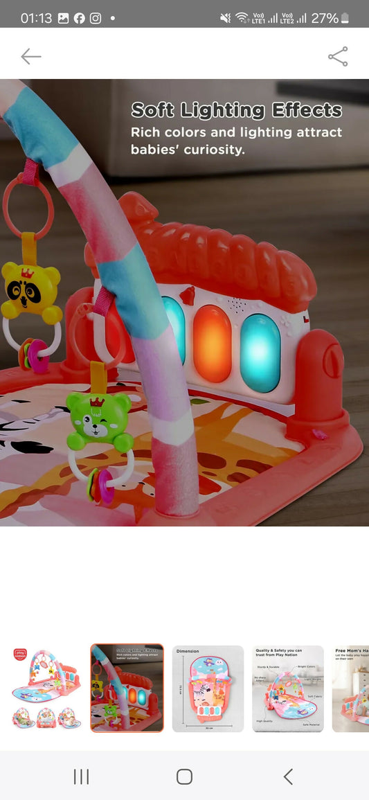 Play nation baby kick and play piano gym