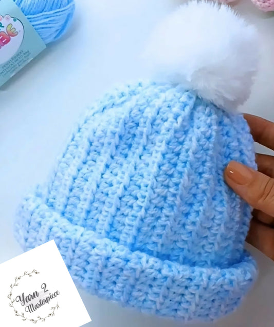 Crochet baby beanie / Woolen Cap