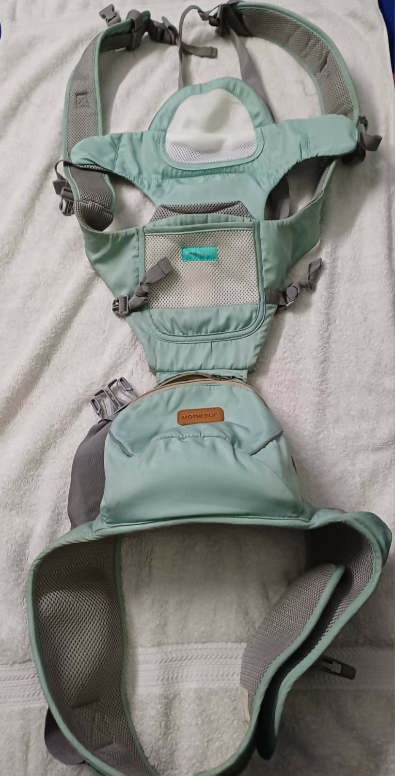 Motherly 6 In 1 Baby Carrier Bag and Soft Padded Baby Walking Belt provide versatile, ergonomic support for mother and child, ensuring comfort and aiding toddler development.