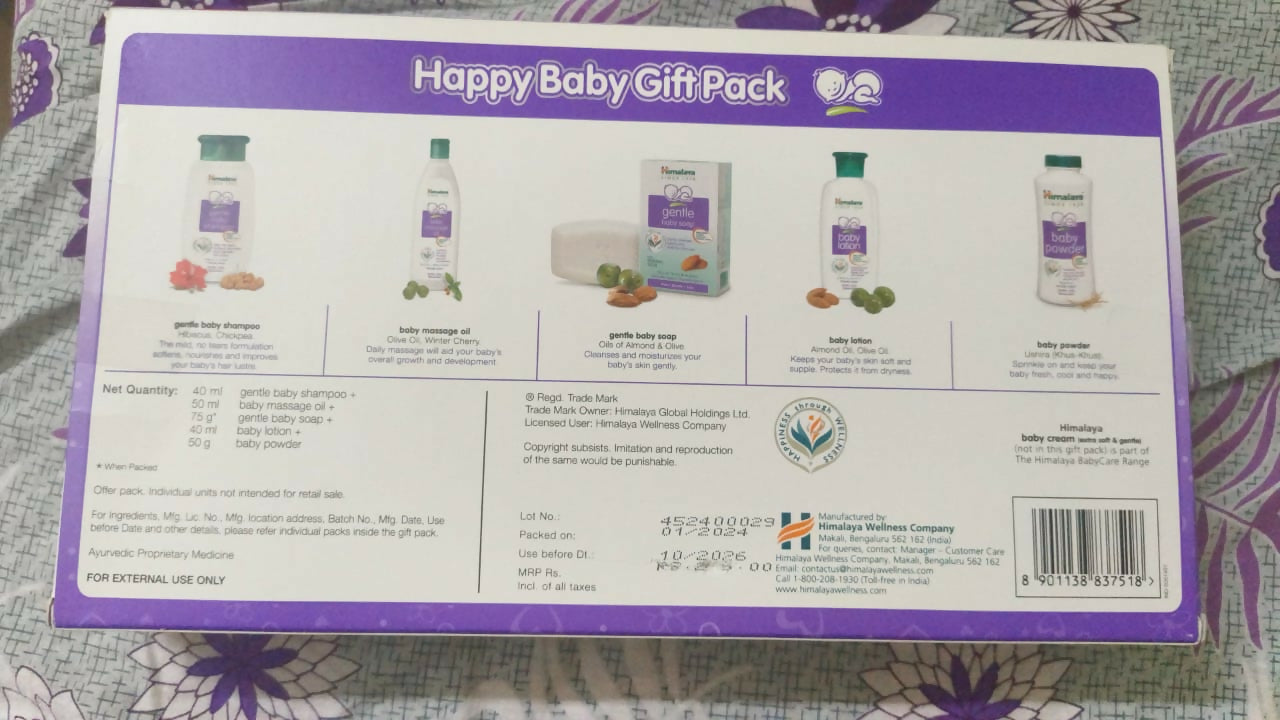 The Himalaya Happy Baby Gift Pack provides complete care with natural, gentle products—perfect for pampering your baby or gifting to new parents!