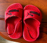 Let your toddler step out in style and comfort with Puma Slides—lightweight, cushioned, and perfect for easy, everyday wear!