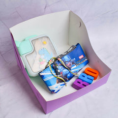 Celebrate Raksha Bandhan with a unique and thoughtful Rakhi Hamper featuring Stationery Pouches. 