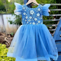 Blue Party Wear Frock