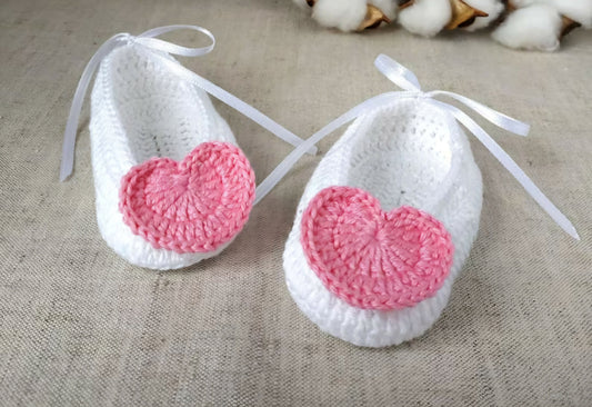 Crochet baby booties