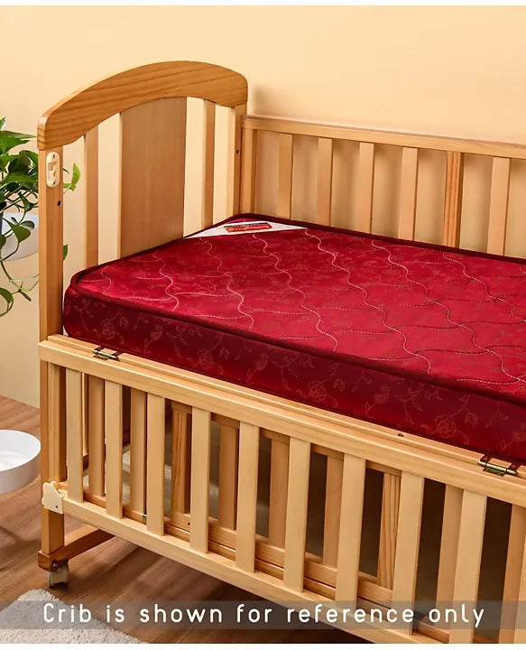 BABYHUG  High Density Soft Foam Baby Mattress - Maroon