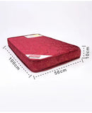 BABYHUG  High Density Soft Foam Baby Mattress - Maroon