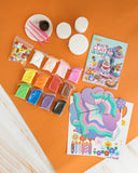 The ilearnngrow Dessert Clay Kit for Kids allows young artists to create their own miniature dessert masterpieces using colorful air-dry clay.