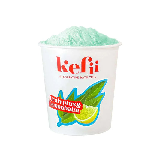 Kefii - Bubble Bath Powder - Ucalyptus & Lemonbalm, 280g