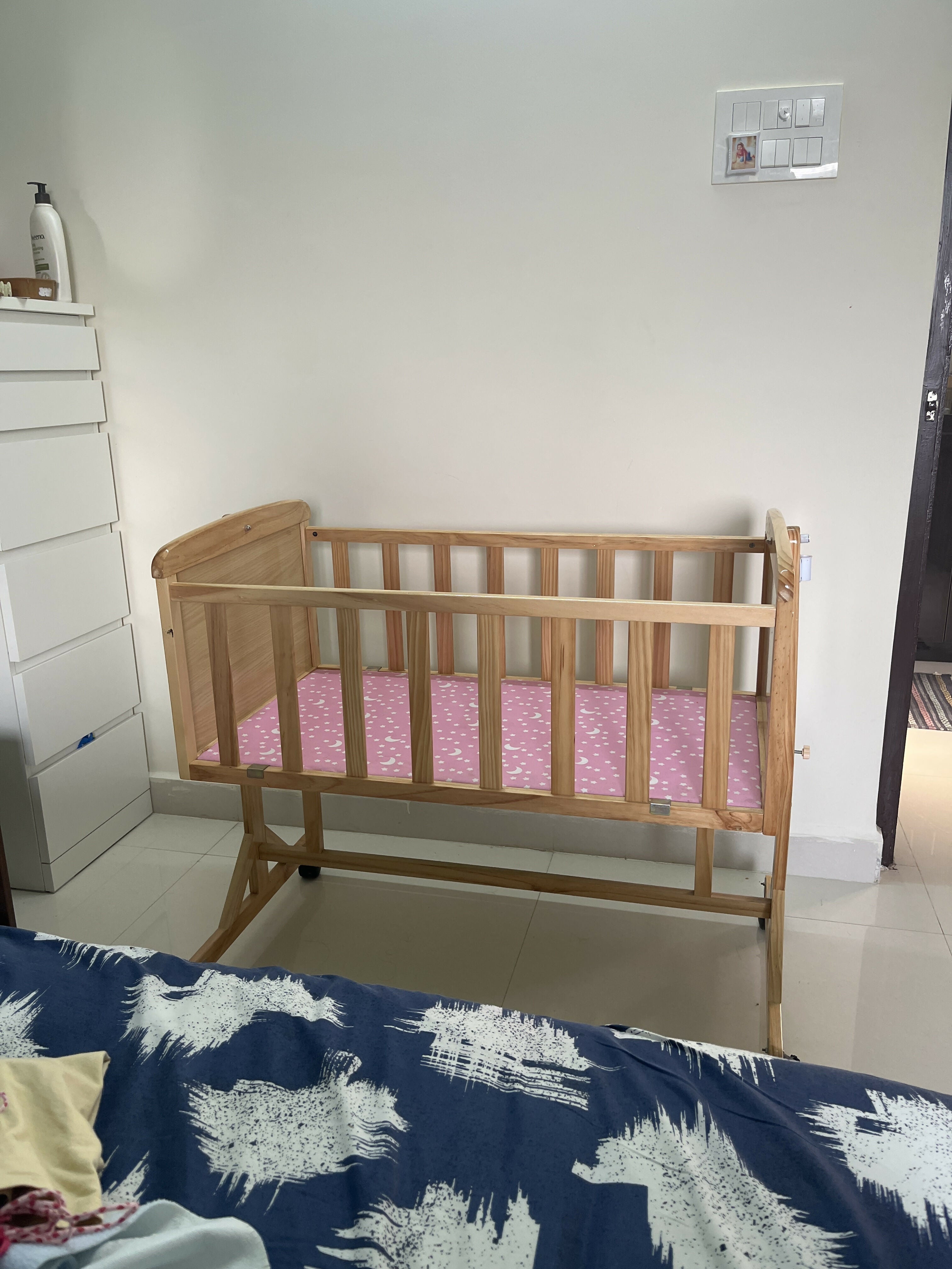 Crib with swing deals