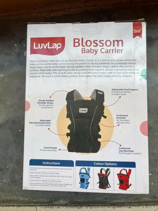 LuvLap Blossom Baby Carrier – Ergonomic, Comfortable, and Adjustable for Babies Aged 3 to 12 Months.