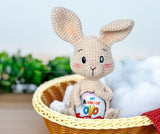 Crochet Handmade Bunny With Kinder Joy