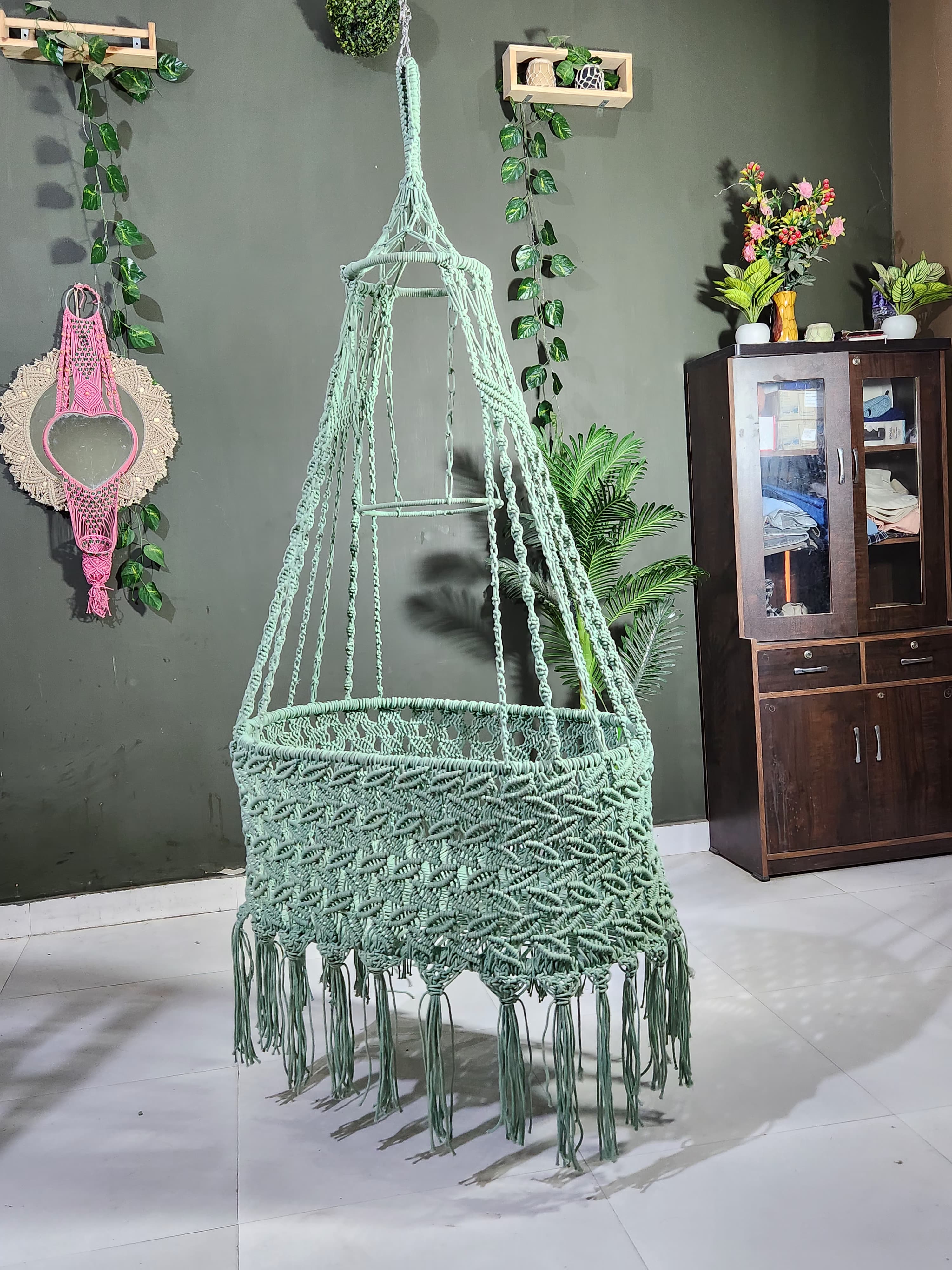 Macrame Baby Cradle - PyaraBaby