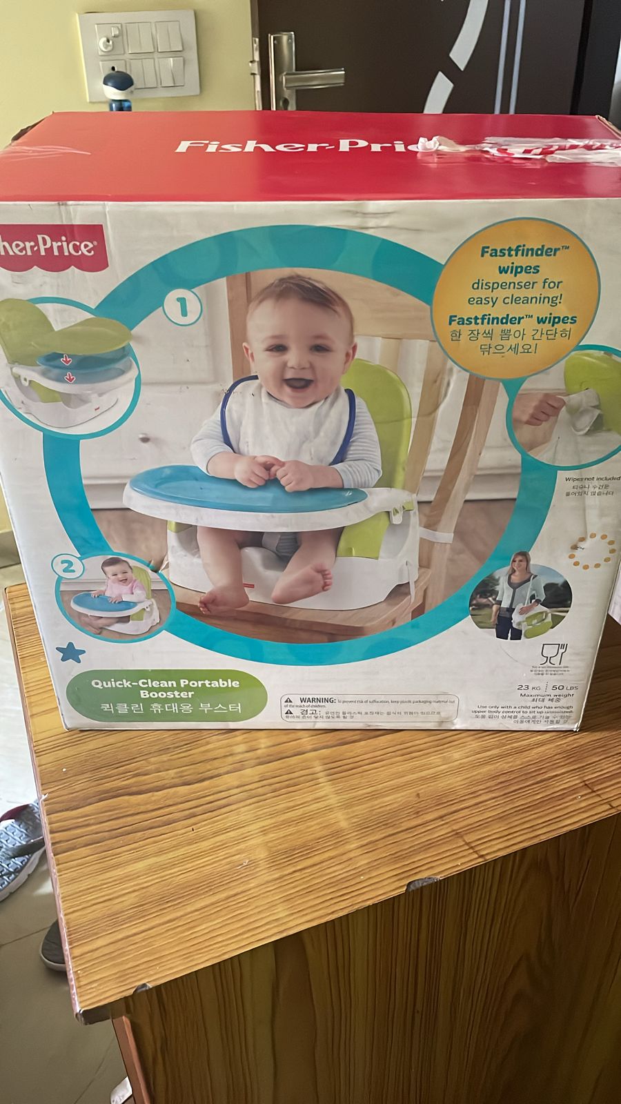 FISHER PRICE Quick Clean N Go Booster Seat For Kids